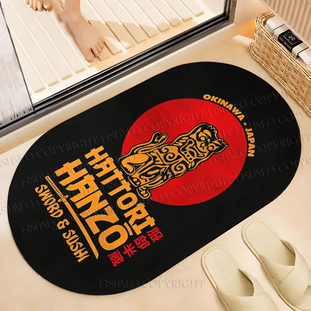 Hattori Hanzo Printed Bath Mat