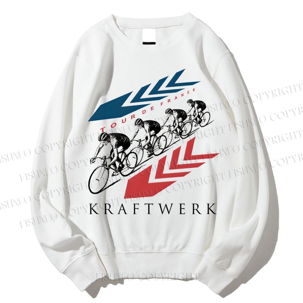 Unisex Kraftwerk Tour de France Printed Sweatshirt