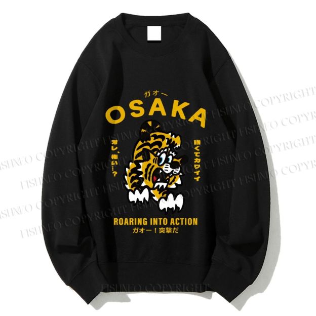 Unisex Osaka Tiger Printed Sweatshirt