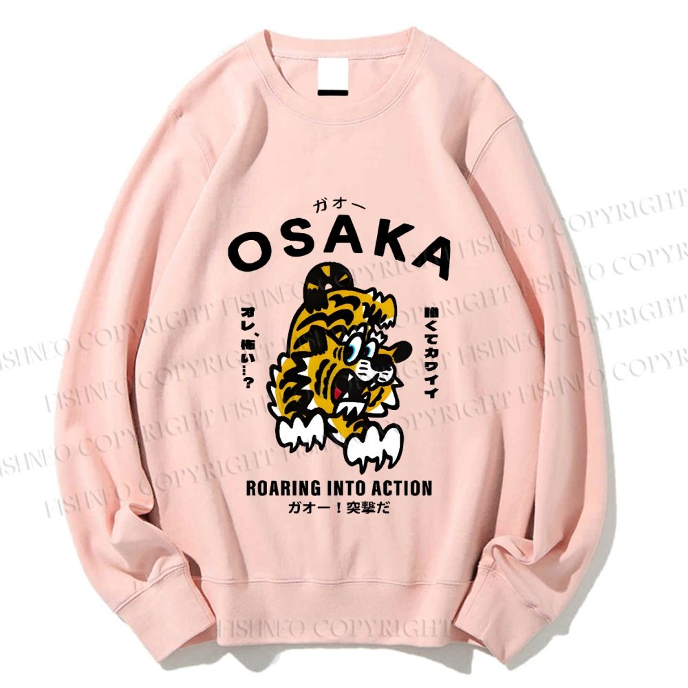 Unisex Osaka Tiger Printed Sweatshirt