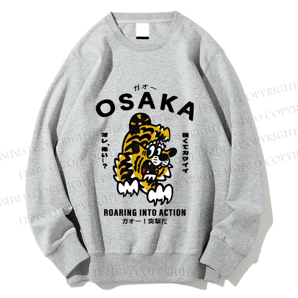 Unisex Osaka Tiger Printed Sweatshirt