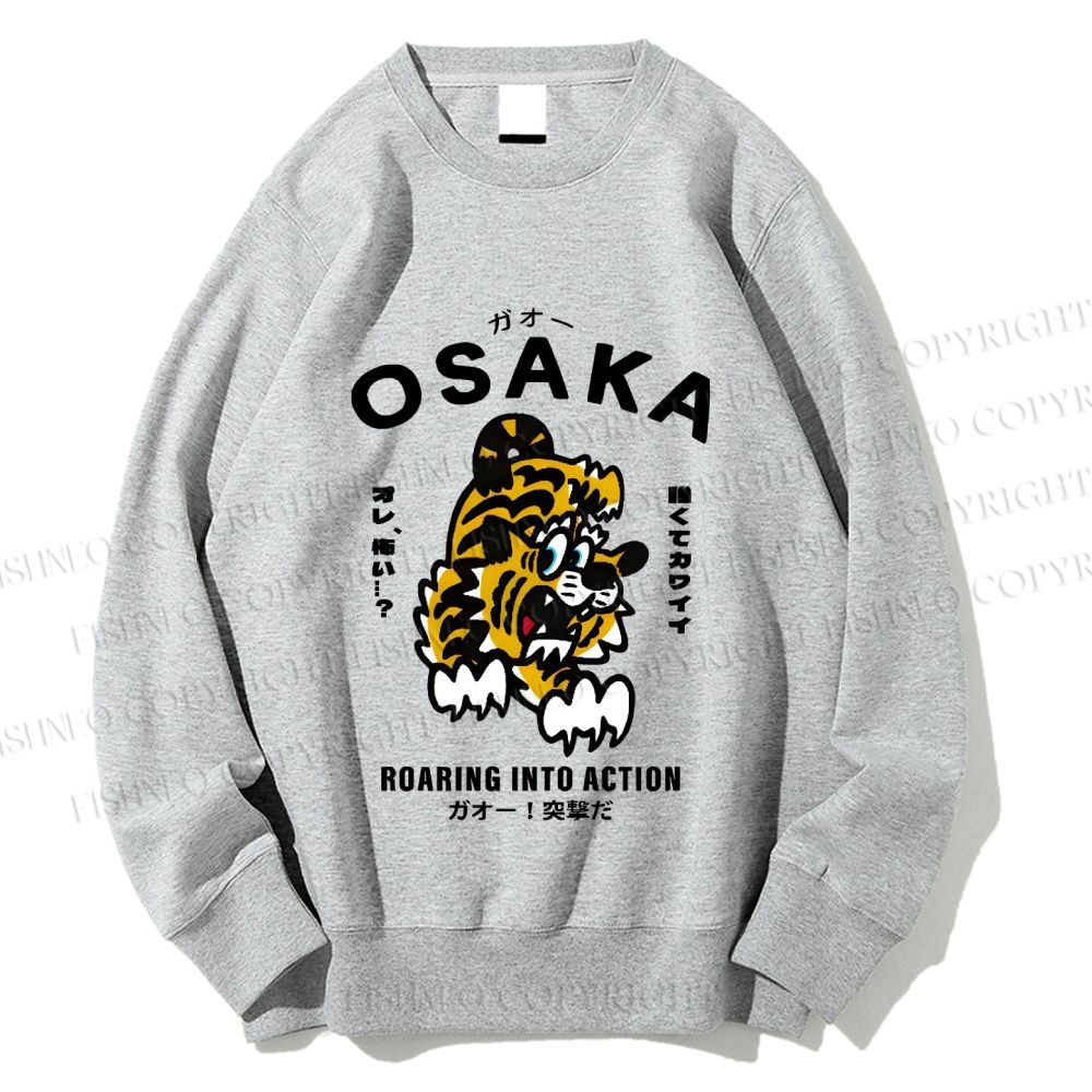 Unisex Osaka Tiger Printed Sweatshirt
