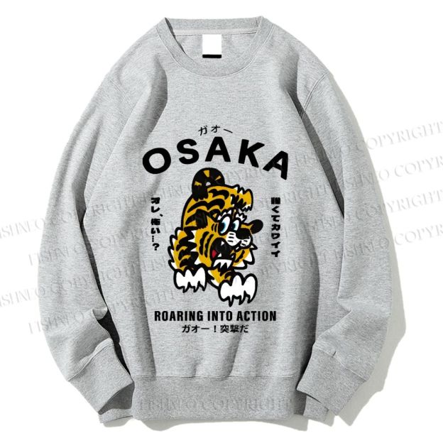 Unisex Osaka Tiger Printed Sweatshirt