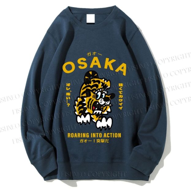 Unisex Osaka Tiger Printed Sweatshirt