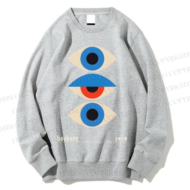 Unisex Bauhaus Art Geometric Eye Printed Sweatshirt