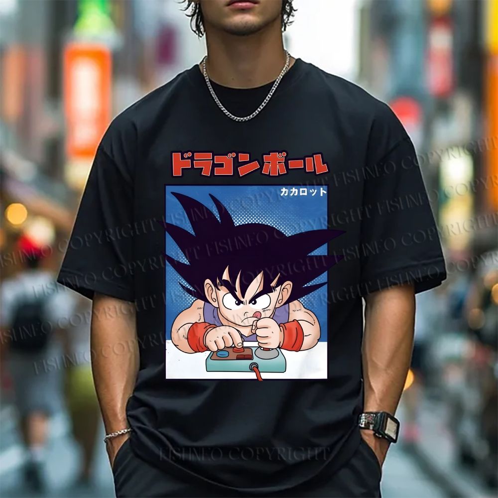 Unisex Classic Cotton Son Goku Printed T-shirt