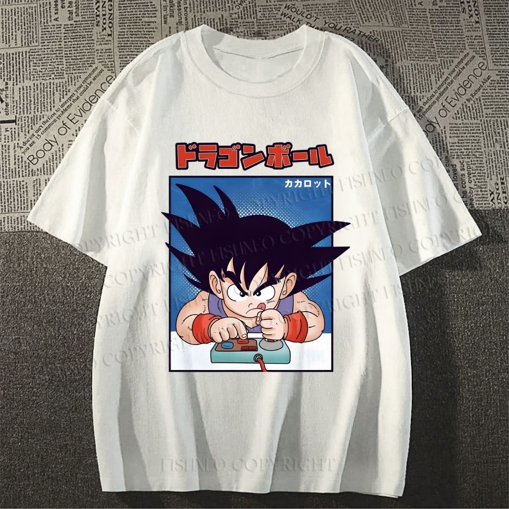 Unisex Classic Cotton Son Goku Printed T-shirt