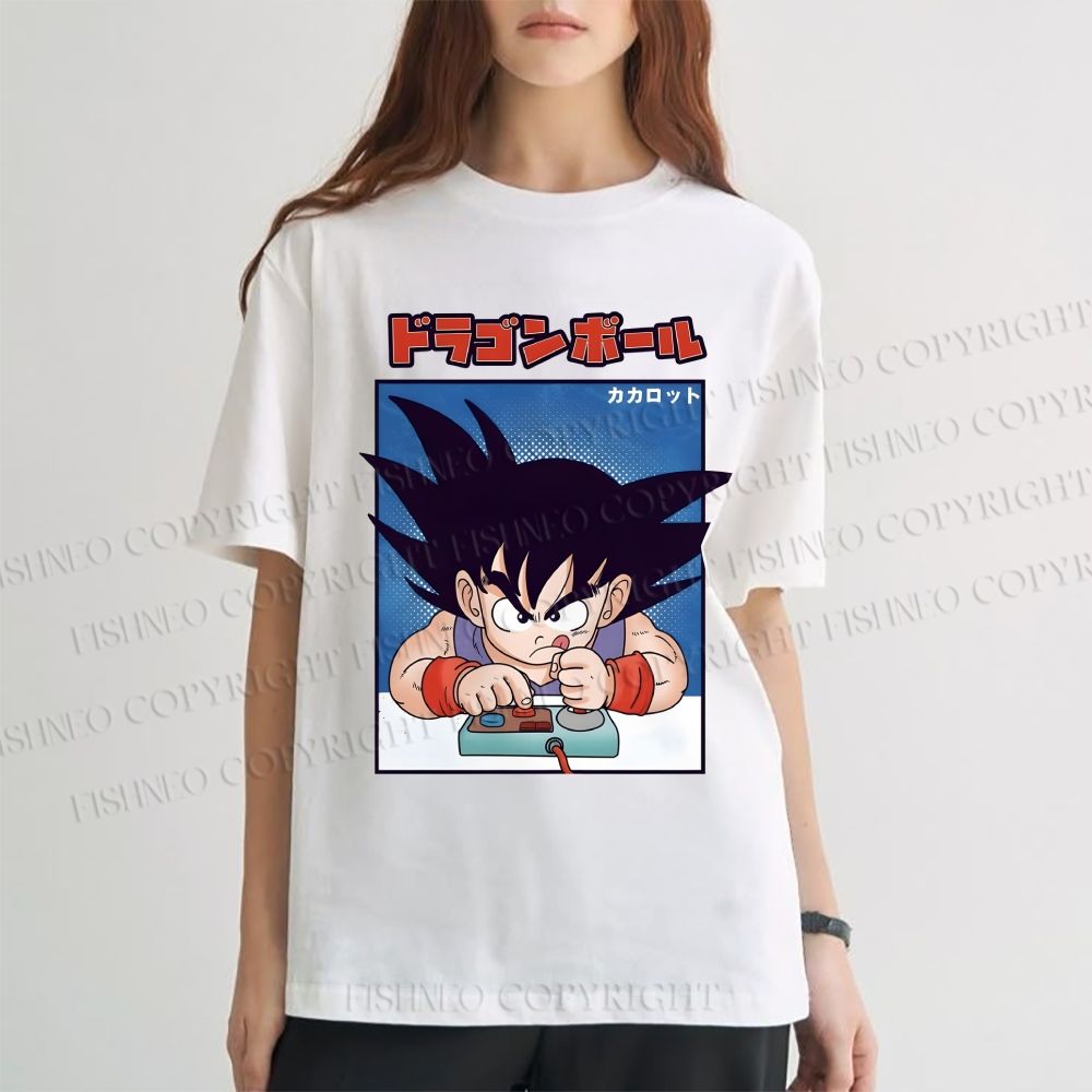 Unisex Classic Cotton Son Goku Printed T-shirt