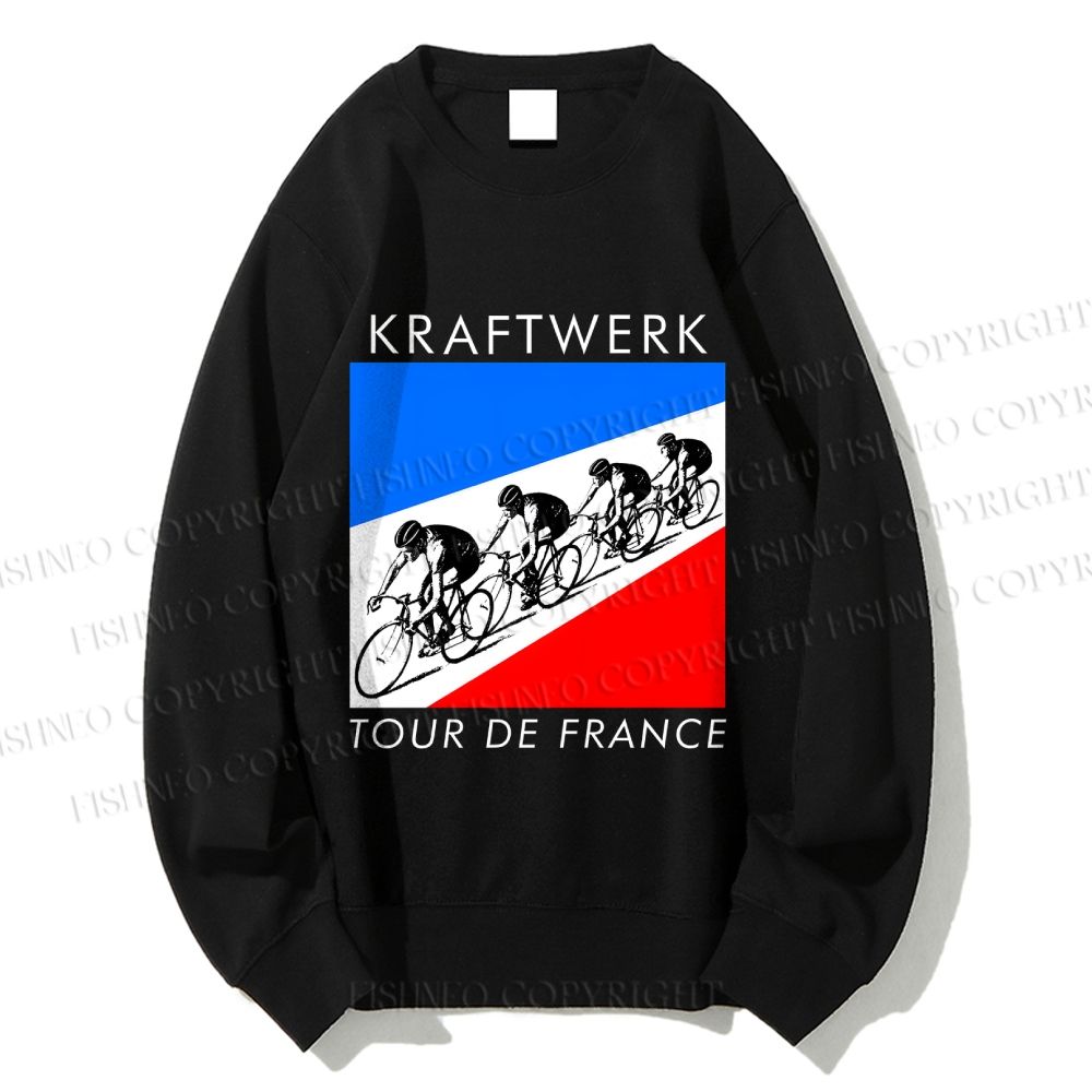 Unisex Kraftwerk Tour de France Soundtracks Printed Sweatshirt