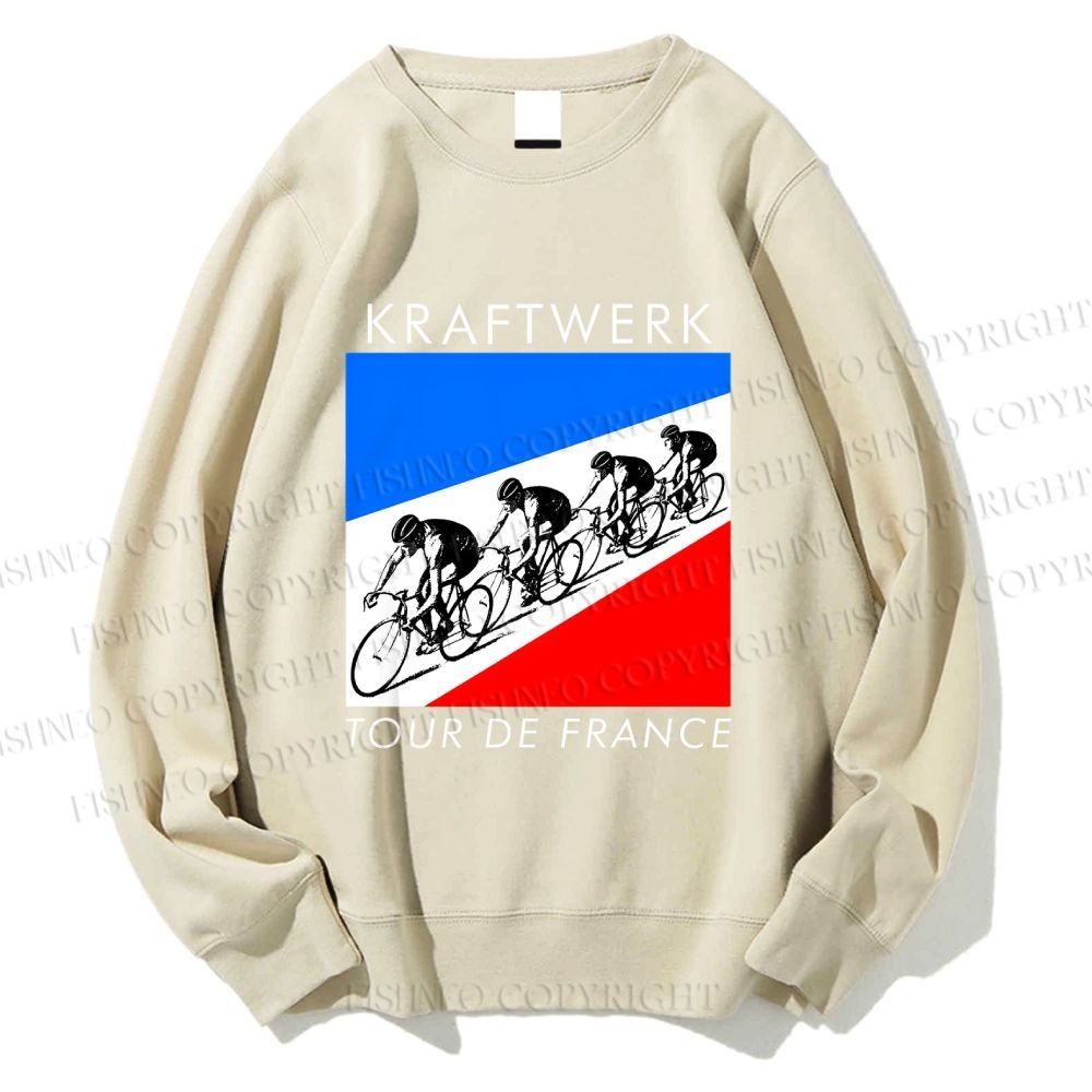 Unisex Kraftwerk Tour de France Soundtracks Printed Sweatshirt