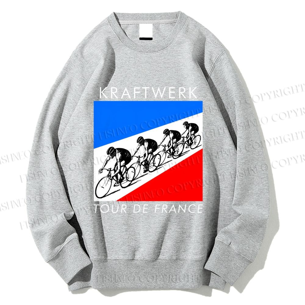 Unisex Kraftwerk Tour de France Soundtracks Printed Sweatshirt