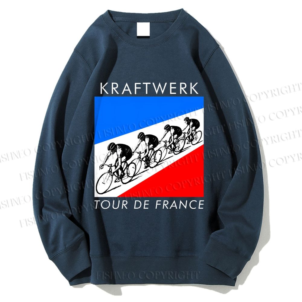 Unisex Kraftwerk Tour de France Soundtracks Printed Sweatshirt