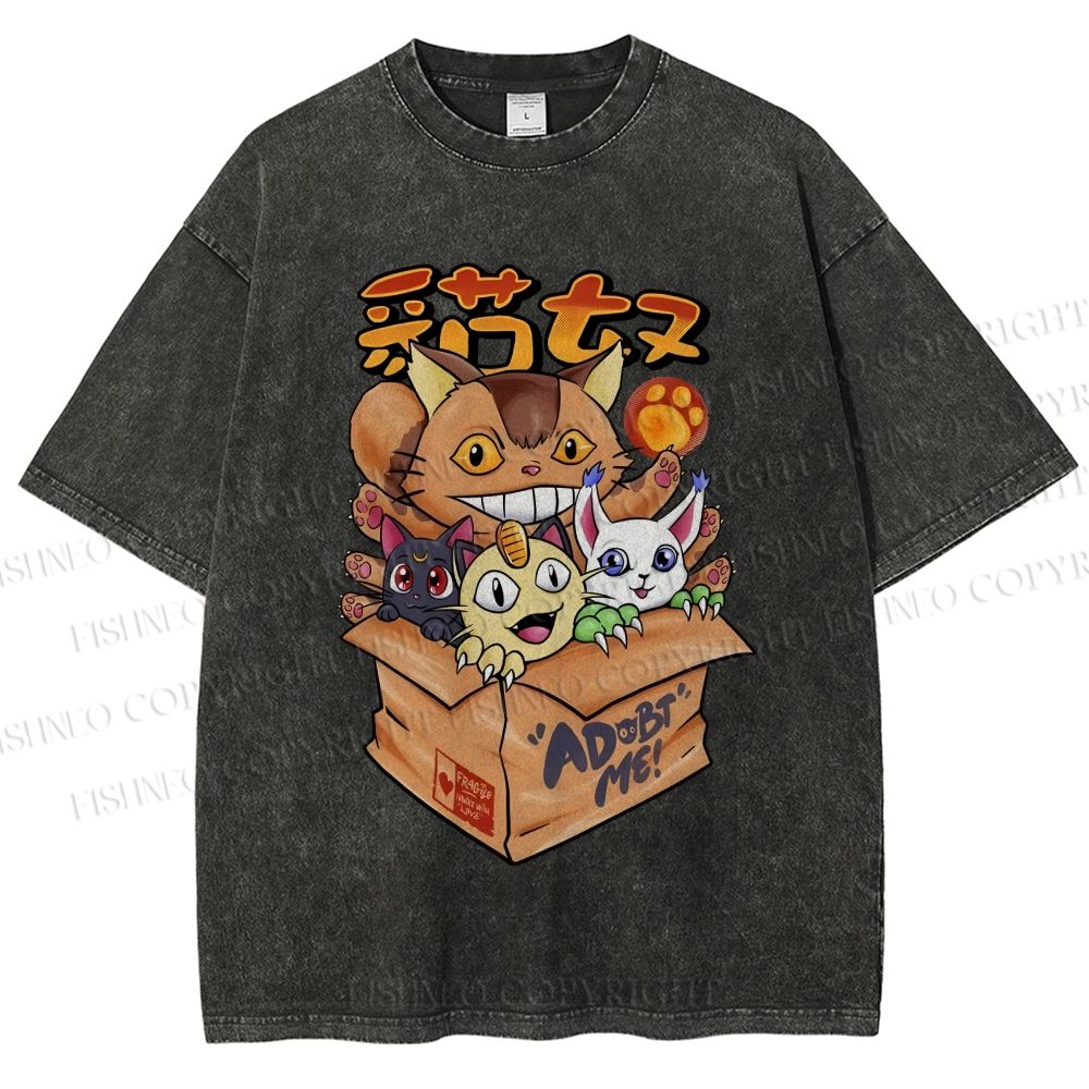 Unisex Adopt Me Printed Washed Tee