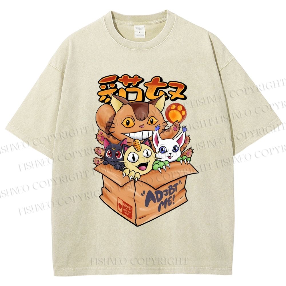 Unisex Adopt Me Printed Washed Tee