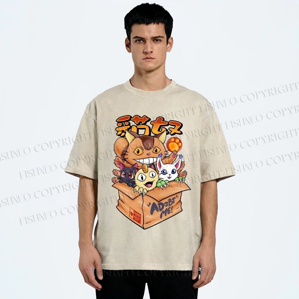 Unisex Adopt Me Printed Washed Tee