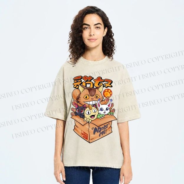 Unisex Adopt Me Printed Washed Tee