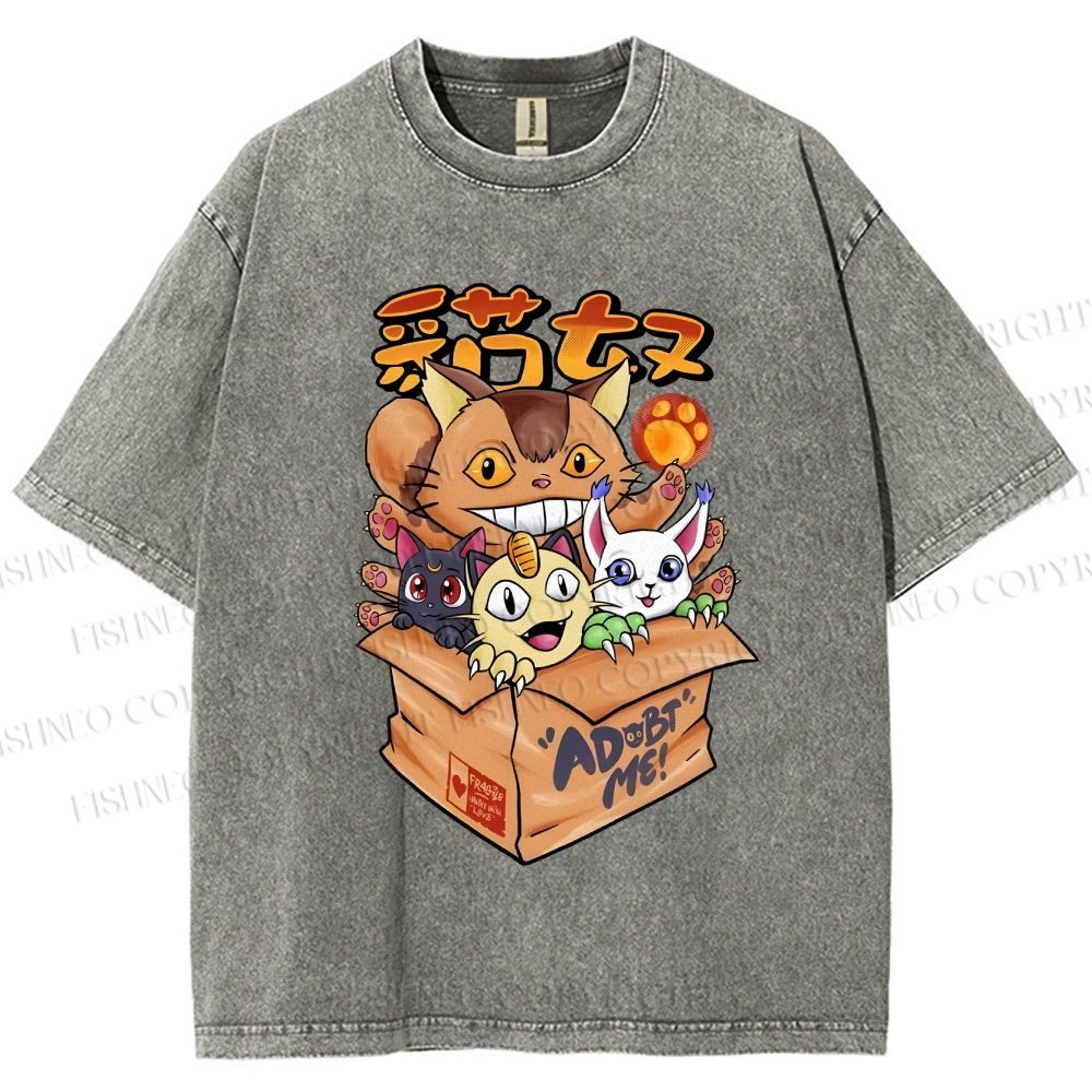 Unisex Adopt Me Printed Washed Tee