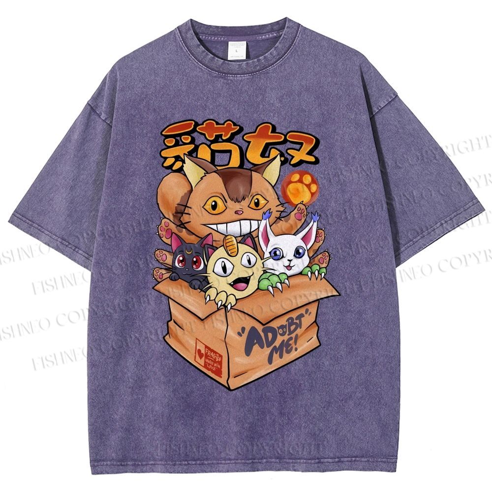 Unisex Adopt Me Printed Washed Tee