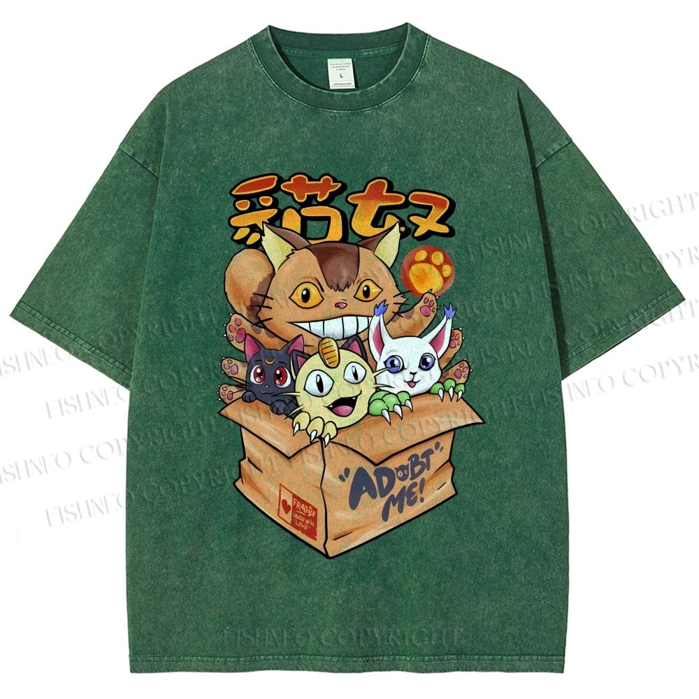 Unisex Adopt Me Printed Washed Tee