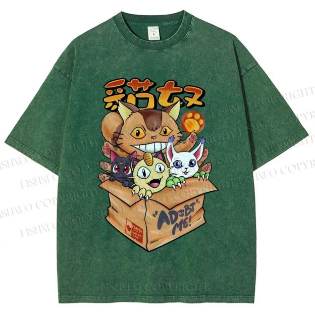 Unisex Adopt Me Printed Washed Tee