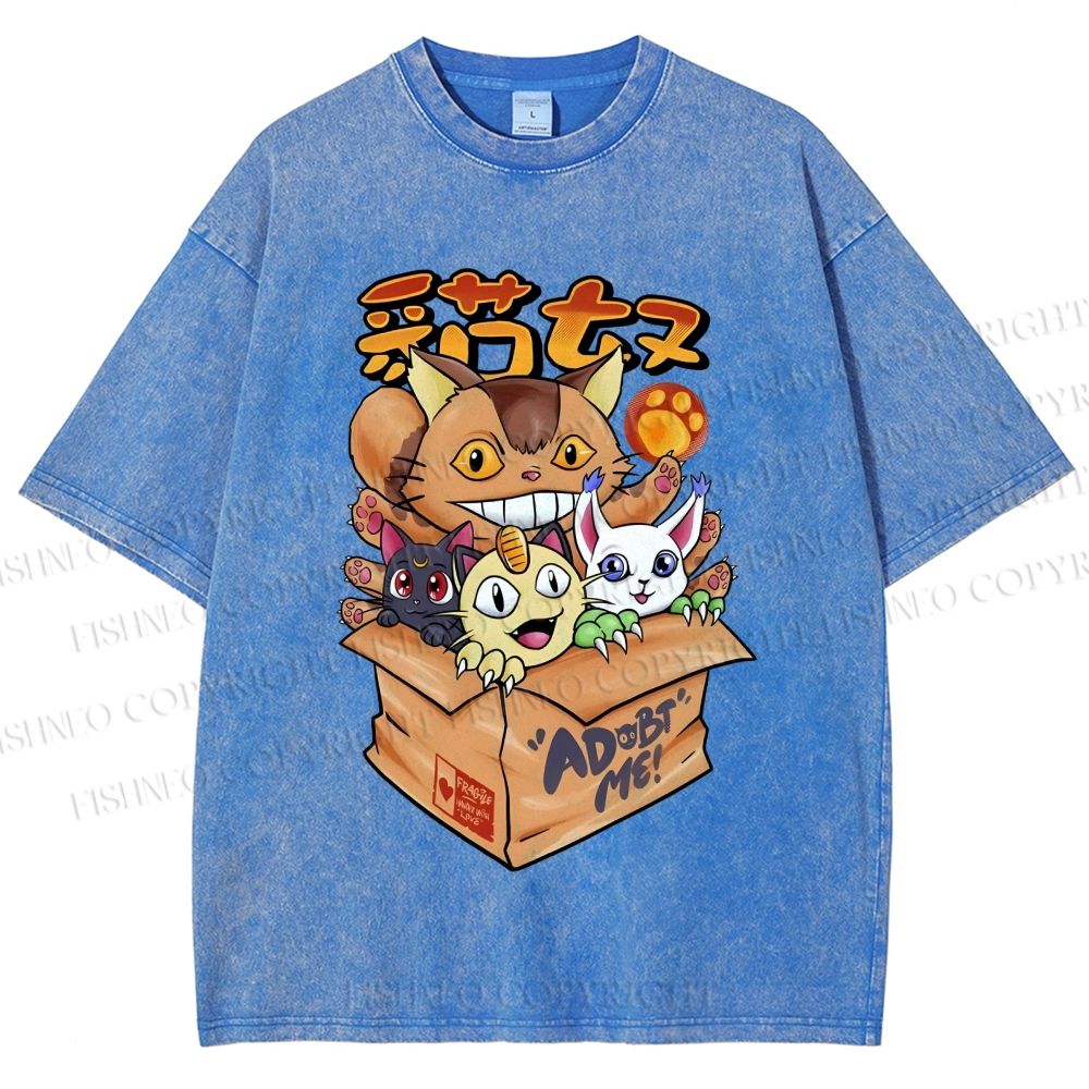 Unisex Adopt Me Printed Washed Tee