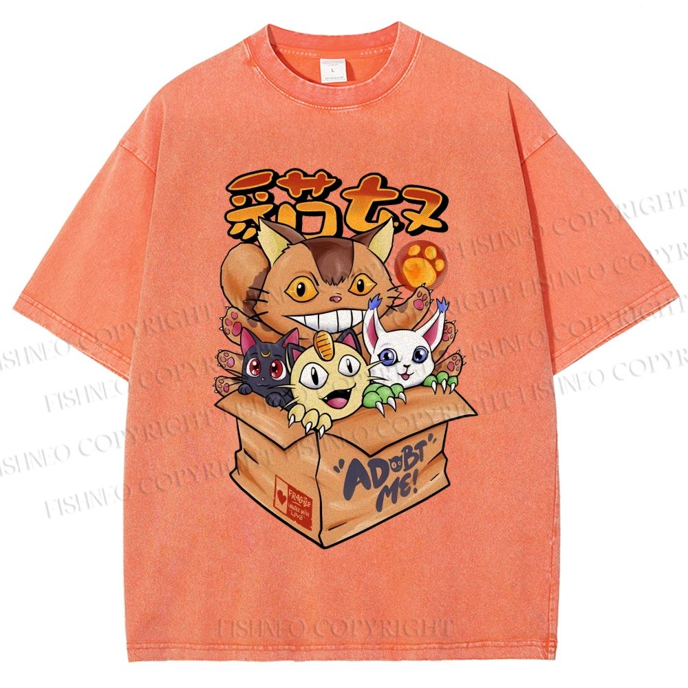 Unisex Adopt Me Printed Washed Tee