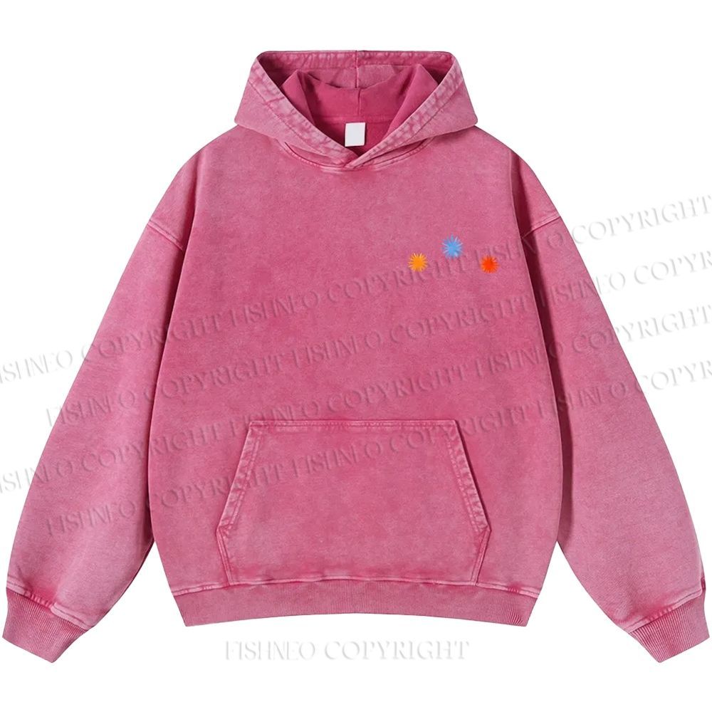Unisex Casual Cute Opossum Printed Double-sided Washed Hoodie
