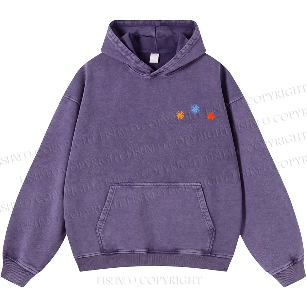 Unisex Casual Cute Opossum Printed Double-sided Washed Hoodie