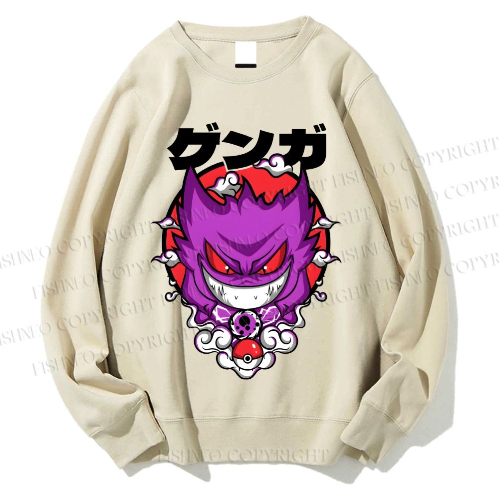 Unisex Gengar Printed Sweatshirt