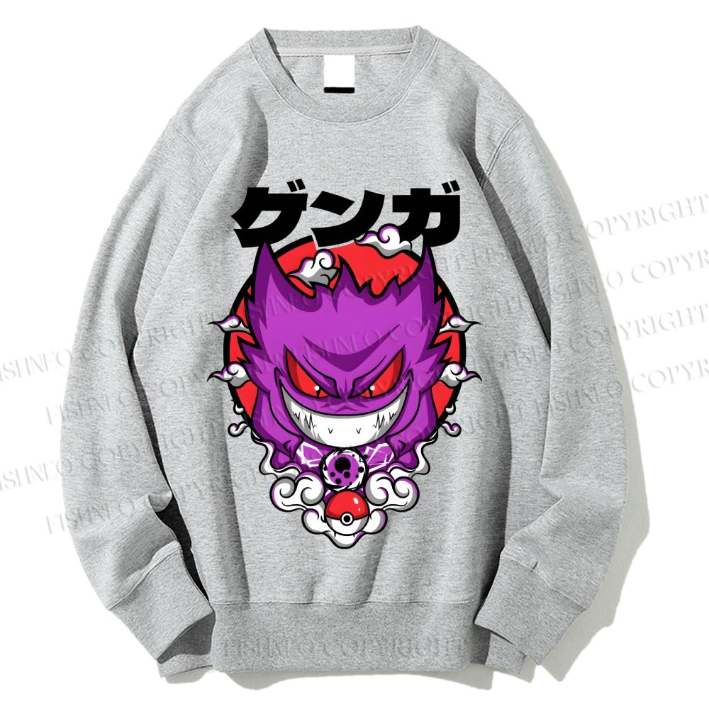 Unisex Gengar Printed Sweatshirt