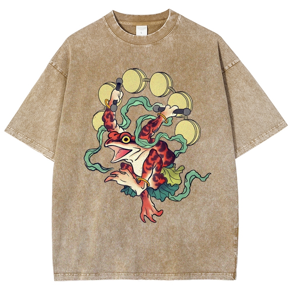 Vintage Wash Japanese Design T-Shirt
