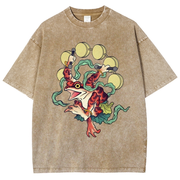 Vintage Wash Japanese Design T-Shirt