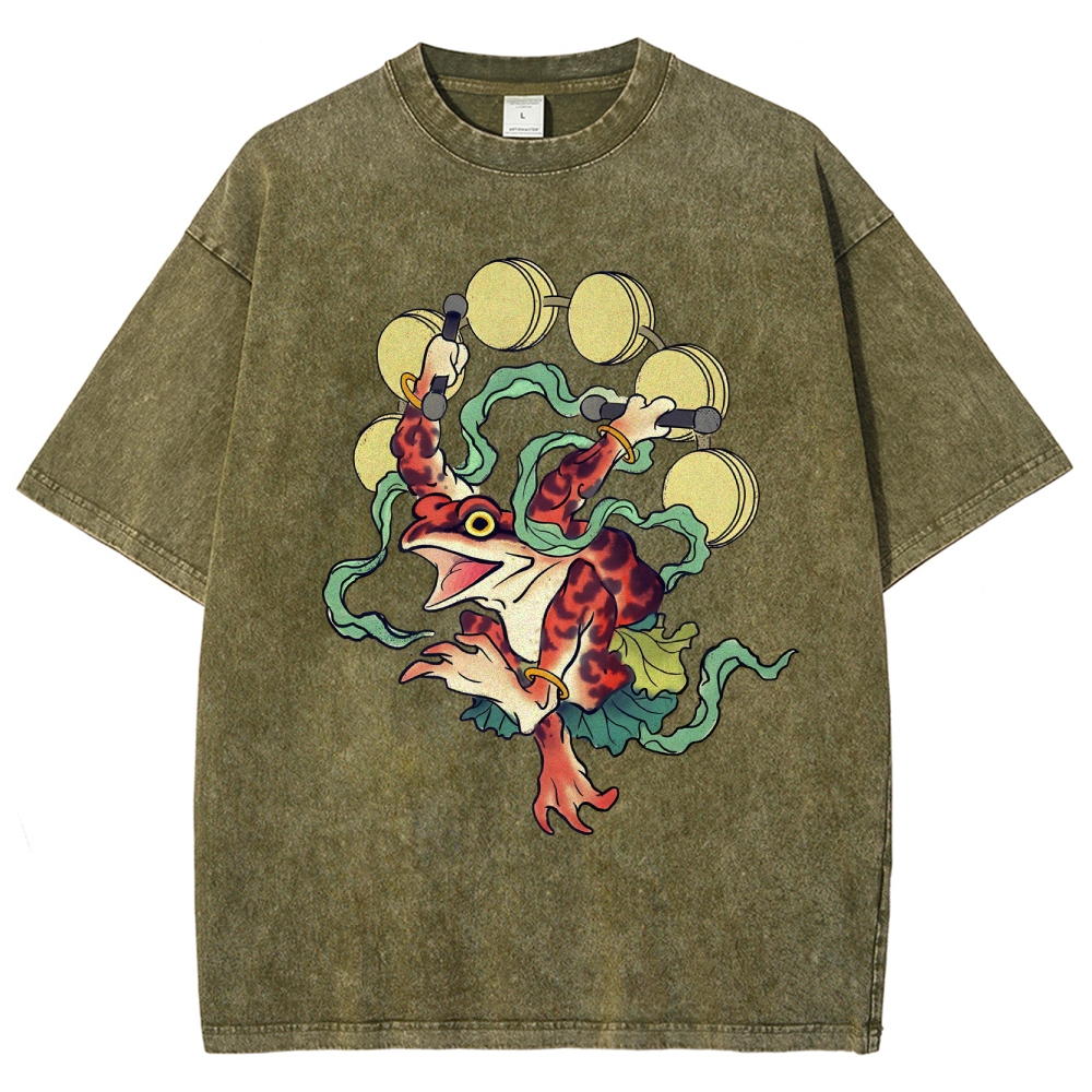 Vintage Wash Japanese Design T-Shirt