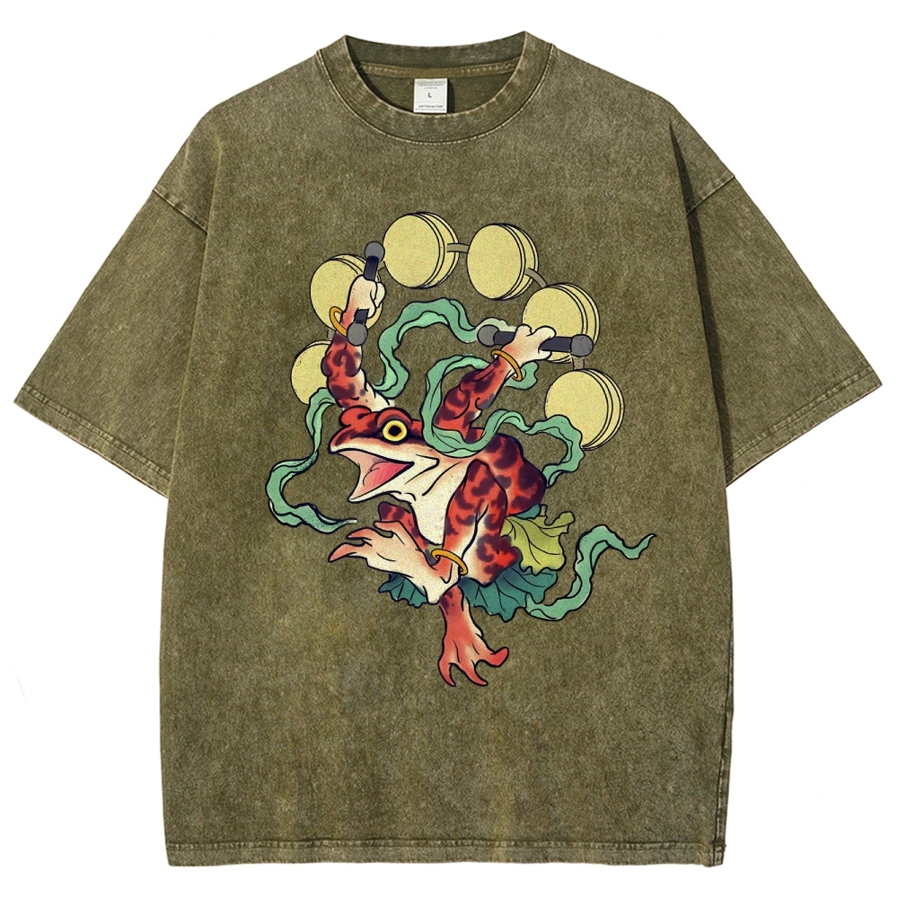 Vintage Wash Japanese Design T-Shirt