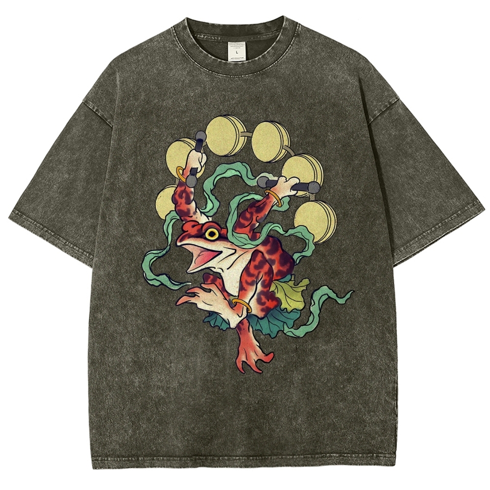 Vintage Wash Japanese Design T-Shirt