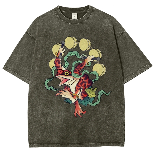 Vintage Wash Japanese Design T-Shirt