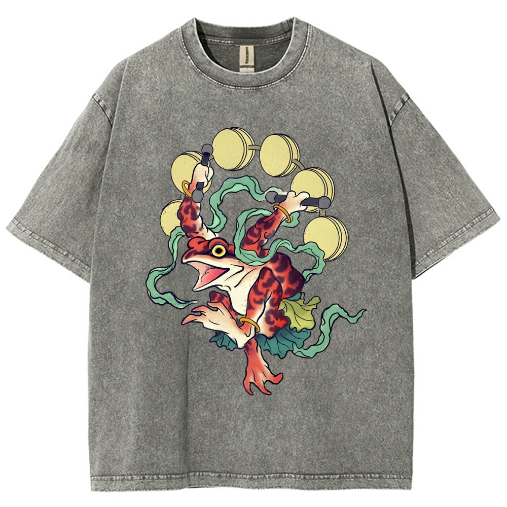 Vintage Wash Japanese Design T-Shirt