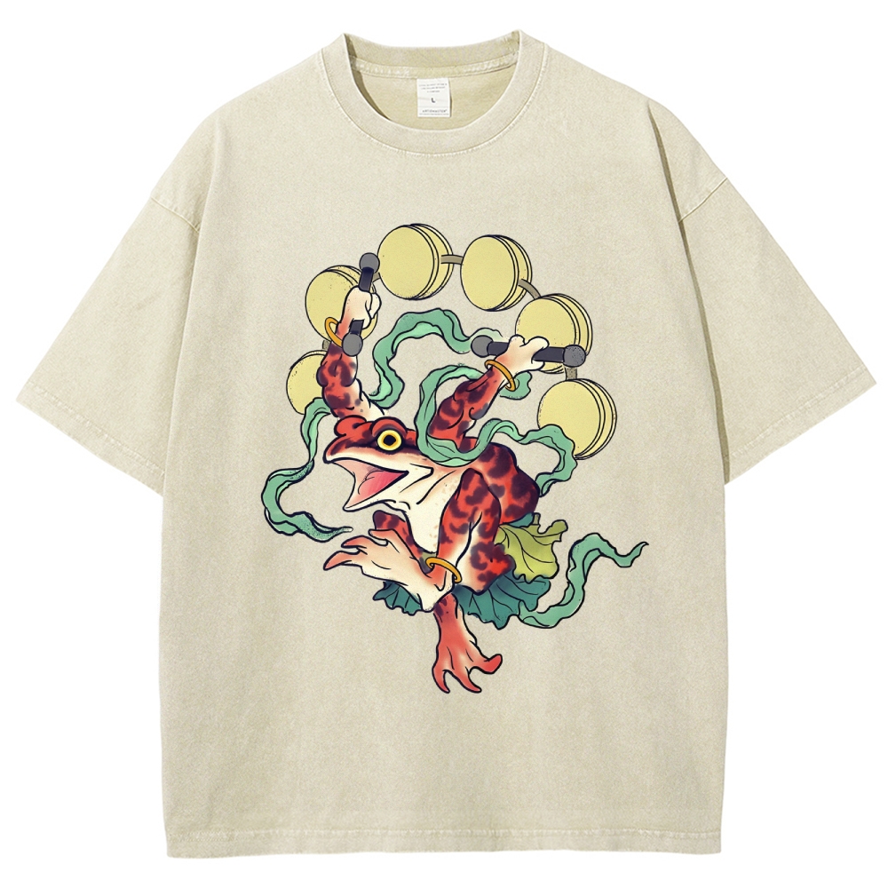 Vintage Wash Japanese Design T-Shirt