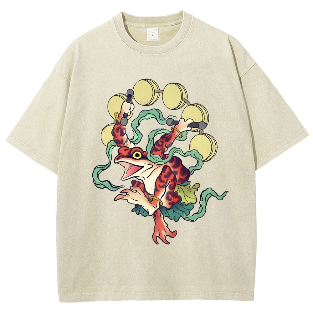 Vintage Wash Japanese Design T-Shirt
