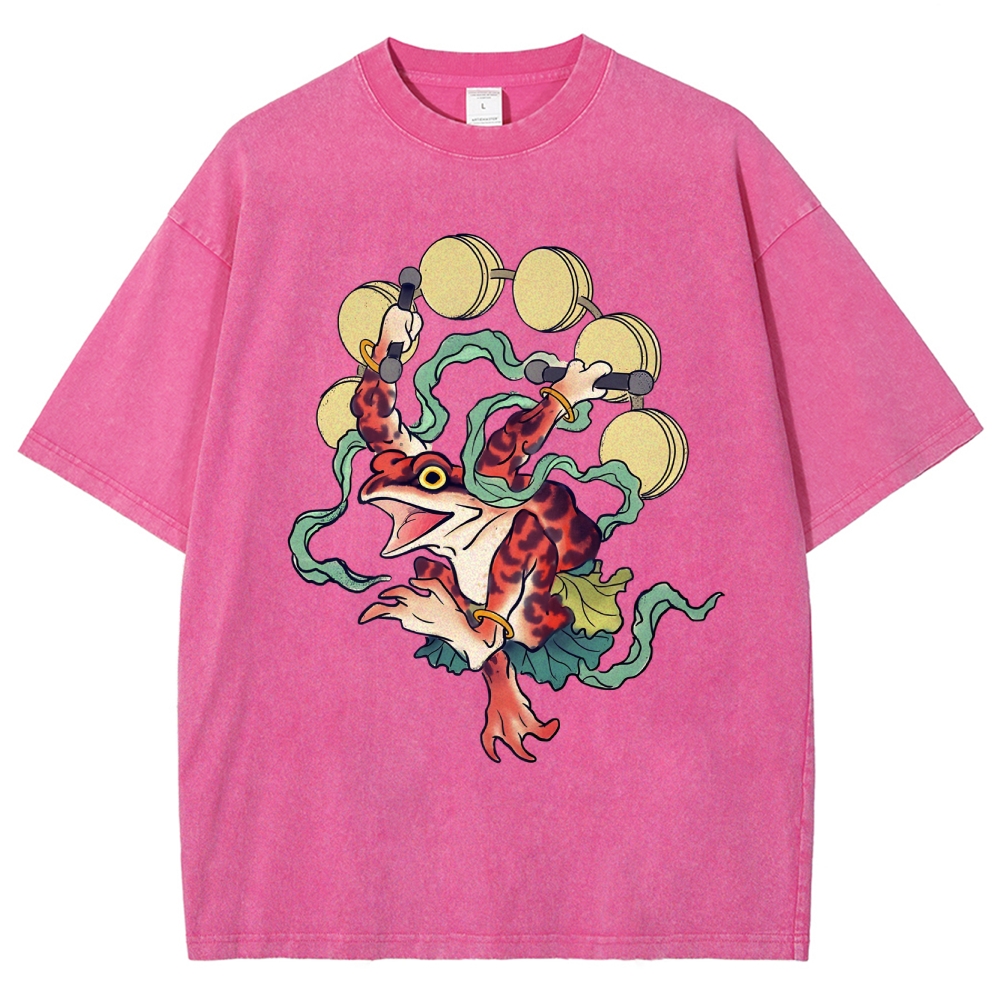 Vintage Wash Japanese Design T-Shirt