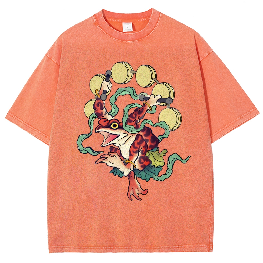 Vintage Wash Japanese Design T-Shirt