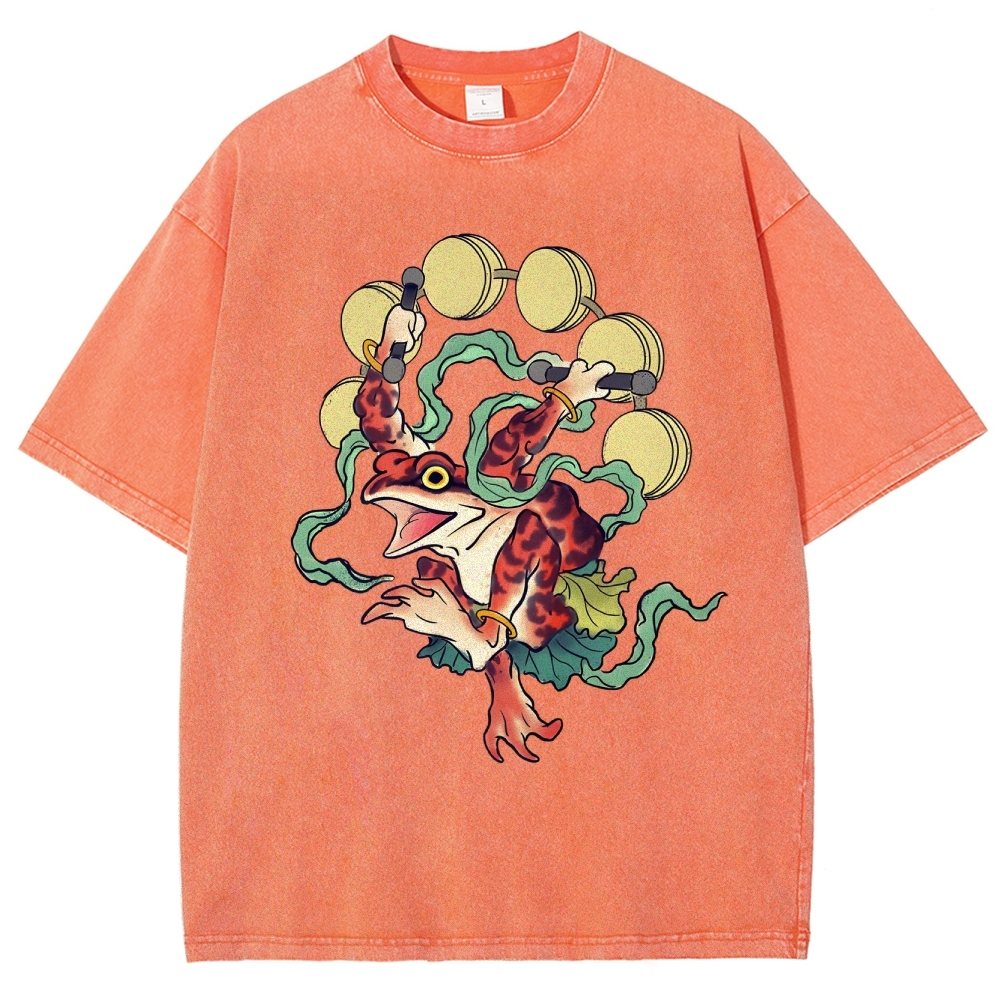 Vintage Wash Japanese Design T-Shirt