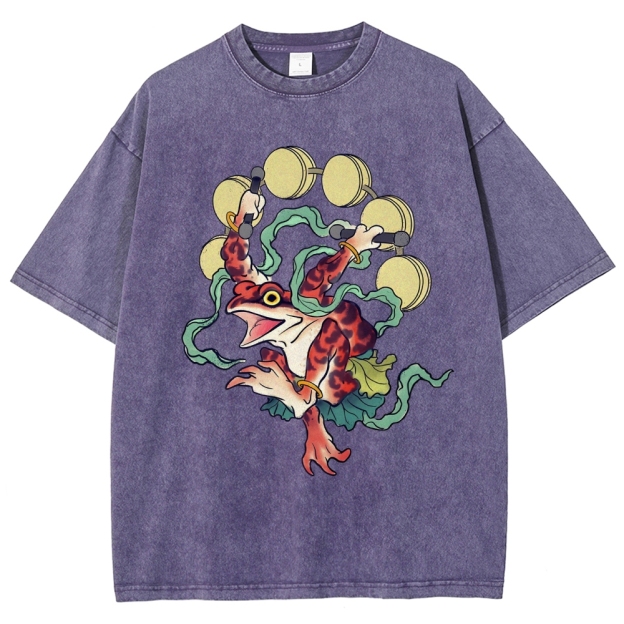 Vintage Wash Japanese Design T-Shirt