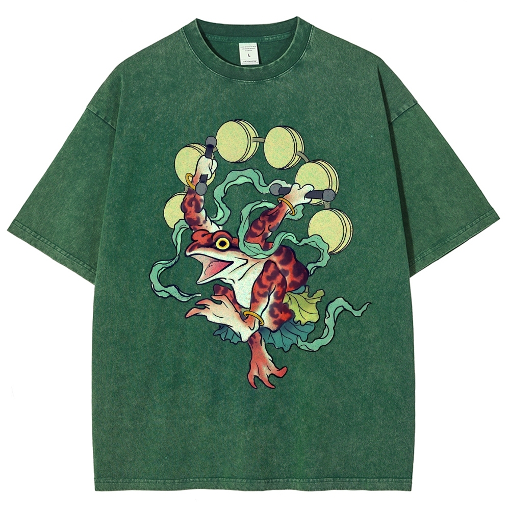 Vintage Wash Japanese Design T-Shirt