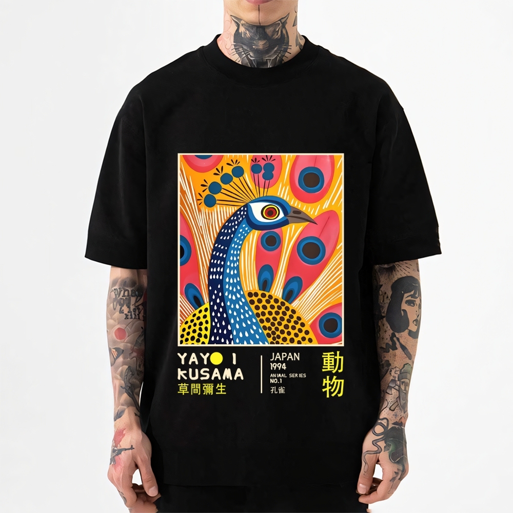 Yayoi Kusama Peacock Japanese Style Classic Tee
