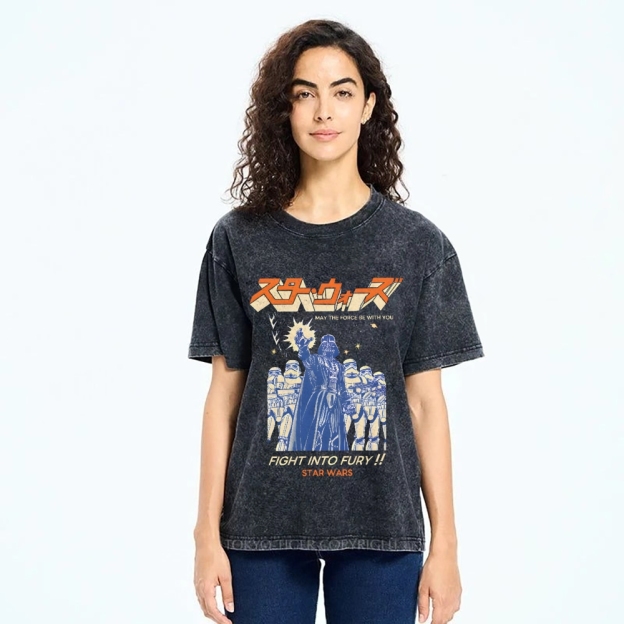 Star Wars Vintage Wash Japanese Design T-Shirt