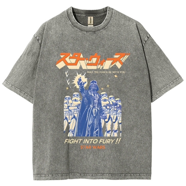 Star Wars Vintage Wash Japanese Design T-Shirt