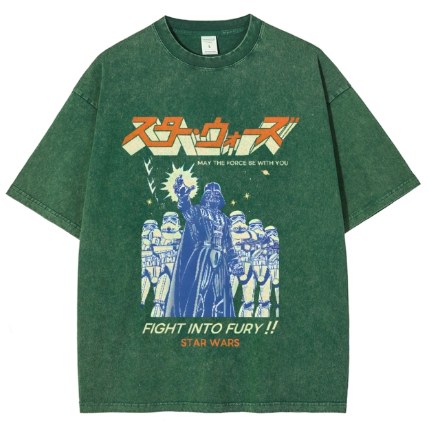 Star Wars Vintage Wash Japanese Design T-Shirt