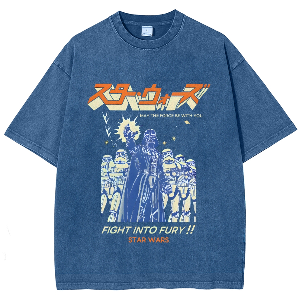 Star Wars Vintage Wash Japanese Design T-Shirt