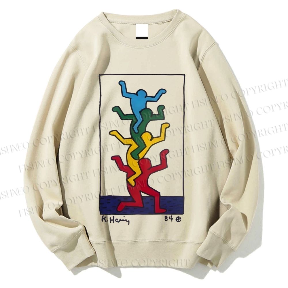 Unisex Keith Haring Untitled Printed Sweatshirt